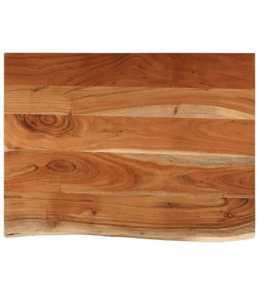 vidaXL Bathroom Countertop 70x60x3.8 cm Rectangular Solid Wood Acacia — Colour: natural, Size: 70 x 60 x 3.8 cm