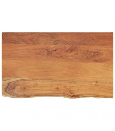 vidaXL Bathroom Countertop 110x60x2.5 cm Rectangular Solid Wood Acacia — Colour: natural, Size: 110 x 60 x 2.5 cm
