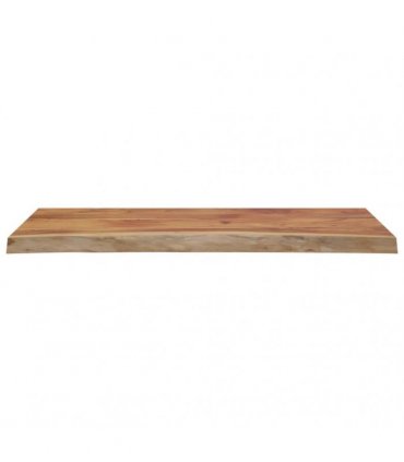 vidaXL Table Top 90x40x3.8 cm Rectangular Solid Wood Acacia Live Edge — Colour: natural, Size: 90 x 40 x 3.8 cm
