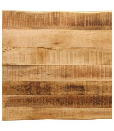 vidaXL Table Top Live Edge 40x40x3.8 cm Solid Wood Rough Mango — Colour: rough mango wood(natural), Size: 40 x 40 cm