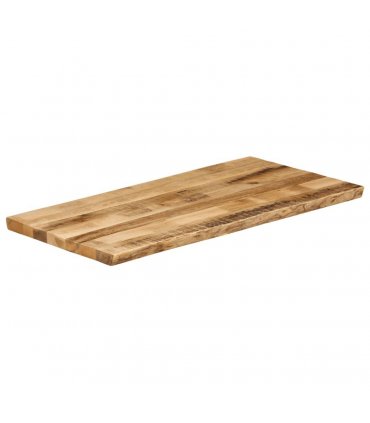 vidaXL Table Top Live Edge 110x60x2.5 cm Solid Wood Rough Mango — Colour: rough mango wood(natural), Size: 110 x 60 cm