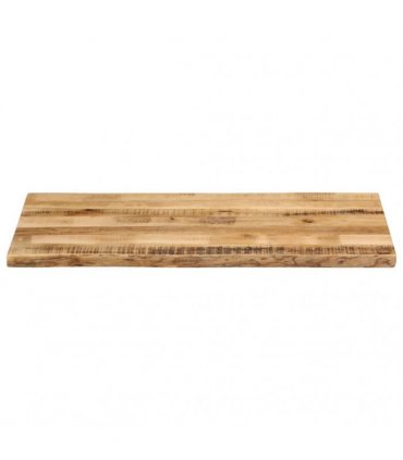 vidaXL Table Top Live Edge 110x60x2.5 cm Solid Wood Rough Mango — Colour: rough mango wood(natural), Size: 110 x 60 cm