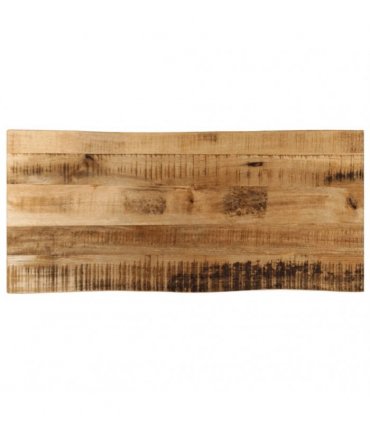 vidaXL Table Top Live Edge 90x40x2.5 cm Solid Wood Rough Mango — Colour: rough mango wood(natural), Size: 90 x 40 cm