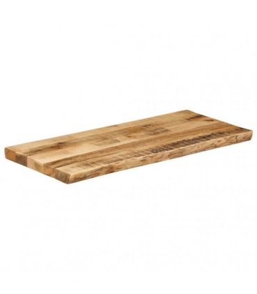 vidaXL Table Top Live Edge 90x40x2.5 cm Solid Wood Rough Mango — Colour: rough mango wood(natural), Size: 90 x 40 cm