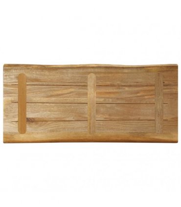 vidaXL Table Top Live Edge 90x40x2.5 cm Solid Wood Rough Mango — Colour: rough mango wood(natural), Size: 90 x 40 cm
