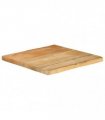 vidaXL Table Top 40x40x2.5 cm Live Edge Solid Wood Mango — Colour: mango wood(natural), Size: 40 x 40 cm