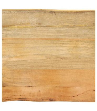 vidaXL Table Top 40x40x2.5 cm Live Edge Solid Wood Mango — Colour: mango wood(natural), Size: 40 x 40 cm