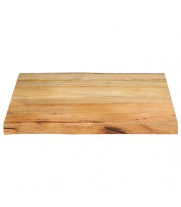vidaXL Table Top 40x40x2.5 cm Live Edge Solid Wood Mango — Colour: mango wood(natural), Size: 40 x 40 cm