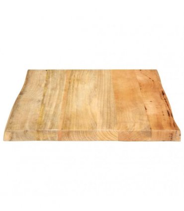 vidaXL Table Top 40x40x2.5 cm Live Edge Solid Wood Mango — Colour: mango wood(natural), Size: 40 x 40 cm