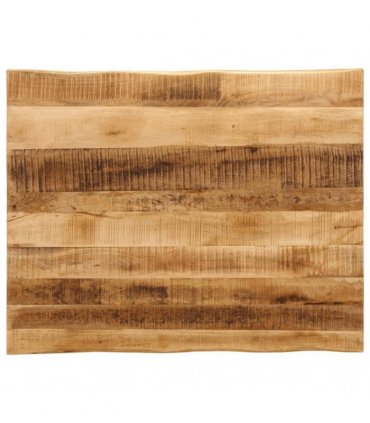 vidaXL Table Top Live Edge 100x80x2.5 cm Solid Wood Rough Mango — Colour: rough mango wood(natural), Size: 100 x 80 cm