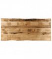vidaXL Table Top Live Edge 140x60x2.5 cm Solid Wood Rough Mango — Colour: rough mango wood(natural), Size: 140 x 60 cm