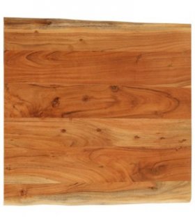 vidaXL Table Top 40x40x3.8 cm Rectangular Solid Wood Acacia Live Edge — Colour: acacia wood(natural), Size: 40 x 40 cm