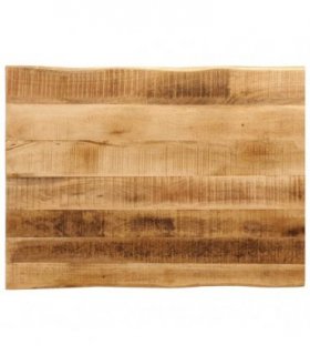 vidaXL Table Top Live Edge 80x60x3.8 cm Solid Wood Rough Mango — Colour: rough mango wood(natural), Size: 80 x 60 cm