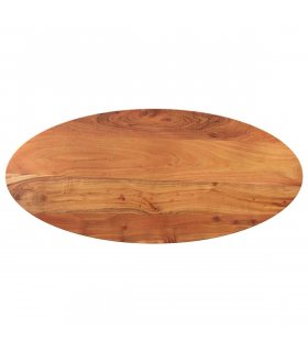vidaXL Table Top 120x50x2.5 cm Oval Solid Wood Acacia — Colour: acacia wood(natural), Size: 120 x 50 cm