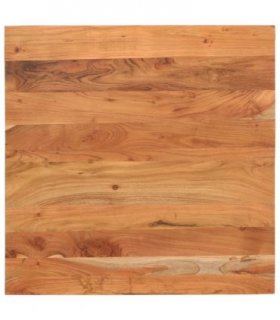 vidaXL Table Top 80x80x3.8 cm Square Solid Wood Acacia — Colour: acacia wood(natural), Size: 80 x 80 cm