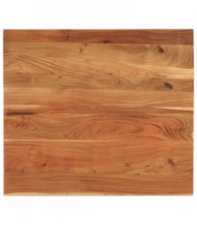 vidaXL Table Top 100x80x2.5 cm Rectangular Solid Wood Acacia — Colour: acacia wood(natural), Size: 100 x 80 cm
