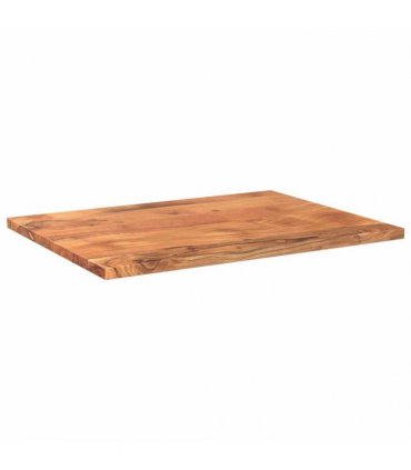 vidaXL Table Top 80x60x3.8 cm Rectangular Solid Wood Acacia — Colour: acacia wood(natural), Size: 80 x 60 cm