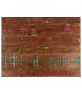 vidaXL Table Top 90x70x1.5 cm Rectangular Solid Wood Reclaimed — Colour: reclaimed wood(multicolour), Size: 90 x 70 cm