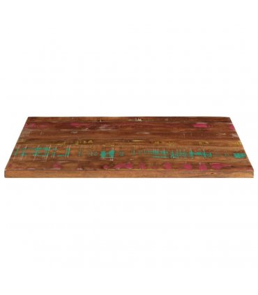 vidaXL Table Top 90x70x1.5 cm Rectangular Solid Wood Reclaimed — Colour: reclaimed wood(multicolour), Size: 90 x 70 cm