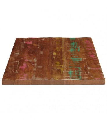 vidaXL Table Top 90x70x1.5 cm Rectangular Solid Wood Reclaimed — Colour: reclaimed wood(multicolour), Size: 90 x 70 cm