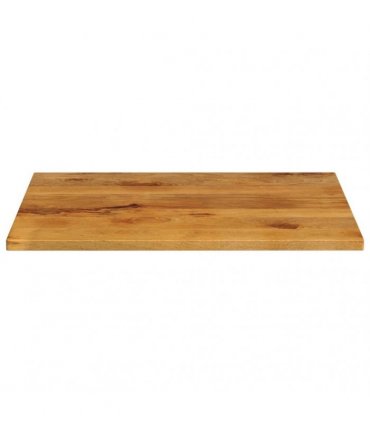vidaXL Table Top 90x80x2.5 cm Rectangular Solid Wood Mango — Colour: mango wood(oak finish), Size: 90 x 80 cm