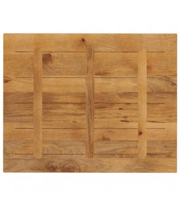 vidaXL Table Top 90x80x2.5 cm Rectangular Solid Wood Mango — Colour: mango wood(oak finish), Size: 90 x 80 cm