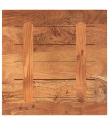 vidaXL Table Top 60x60x3.8 cm Square Solid Wood Acacia — Colour: acacia wood(natural), Size: 60 x 60 cm