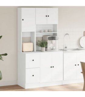 vidaXL Kitchen Cabinet White 95x50x180 cm Engineered Wood