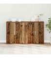 vidaXL Sideboard 2 pcs Old Wood 60 x 31 x 70 cm Engineered Wood