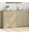 vidaXL Sideboards 2 pcs Sonoma Oak 60x31x70 cm Engineered Wood — V0671983057