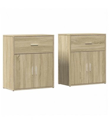 vidaXL Sideboards 2 pcs Sonoma Oak 60x31x70 cm Engineered Wood — V0671983057