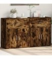 vidaXL Sideboards 2 pcs Smoked Oak 60x31x70 cm Engineered Wood — V0671983060
