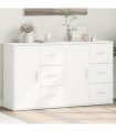 vidaXL Sideboards 2 pcs White 60x31x70 cm Engineered Wood — V0671983065