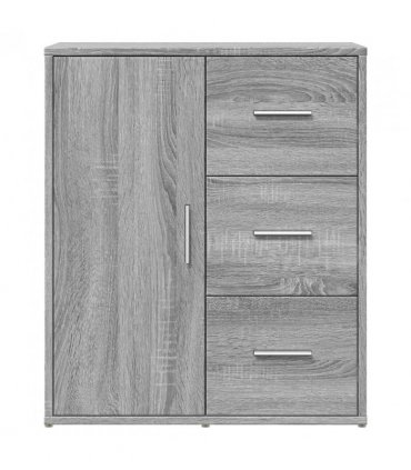 vidaXL Sideboards 2 pcs Grey Sonoma 60x31x70 cm Engineered Wood — V0671983066
