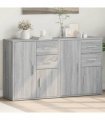 vidaXL Sideboards 2 pcs Grey Sonoma 60x31x70 cm Engineered Wood — V0671983068
