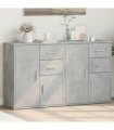 vidaXL Sideboards 2 pcs Concrete Grey 60x31x70 cm Engineered Wood — V0671983069