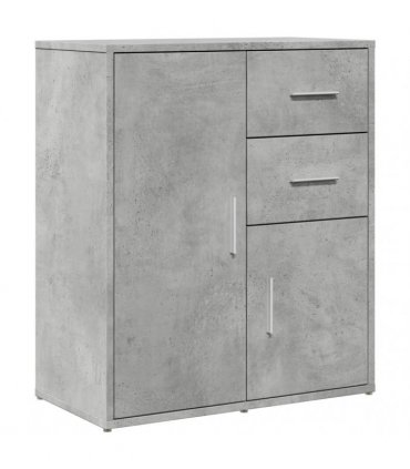 vidaXL Sideboards 2 pcs Concrete Grey 60x31x70 cm Engineered Wood — V0671983069