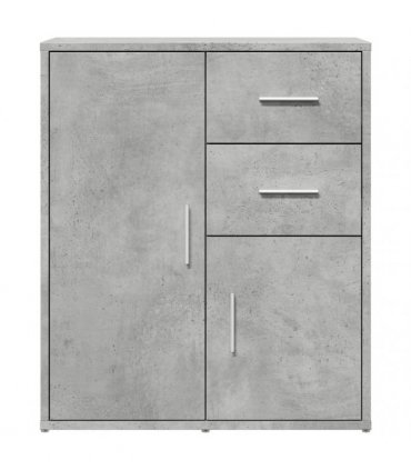 vidaXL Sideboards 2 pcs Concrete Grey 60x31x70 cm Engineered Wood — V0671983069