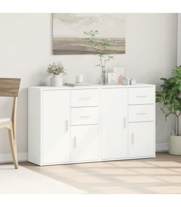 vidaXL Sideboards 2 pcs White 60x31x70 cm Engineered Wood — V0671983070