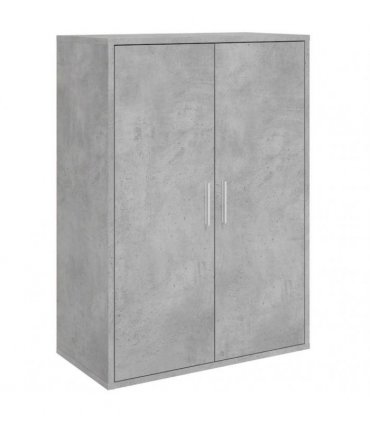 vidaXL Sideboards 2 pcs Concrete Grey 60x31x84 cm Engineered Wood