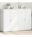 vidaXL Sideboards 2 pcs White 60x31x84 cm Engineered Wood