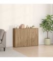 vidaXL Sideboard 2 pcs Artisan Oak 60 x 31 x 84 cm Engineered Wood