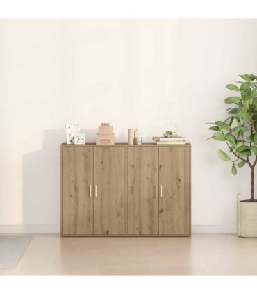 vidaXL Sideboard 2 pcs Artisan Oak 60 x 31 x 84 cm Engineered Wood