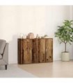 vidaXL Sideboard 2 pcs Old Wood 60 x 31 x 84 cm Engineered Wood
