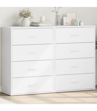 vidaXL Sideboards 2 pcs White 60x31x84 cm Engineered Wood — V0671983086