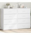 vidaXL Sideboards 2 pcs White 60x31x84 cm Engineered Wood — V0671983086