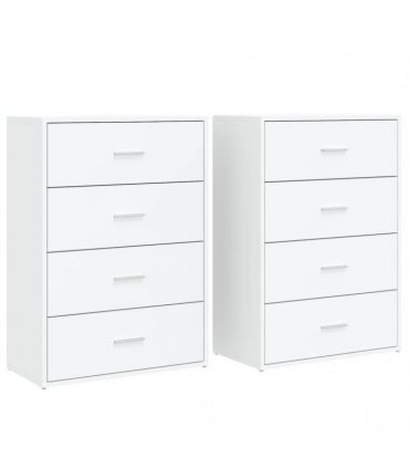 vidaXL Sideboards 2 pcs White 60x31x84 cm Engineered Wood — V0671983086