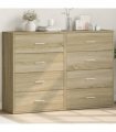 vidaXL Sideboards 2 pcs Sonoma Oak 60x31x84 cm Engineered Wood — V0671983087