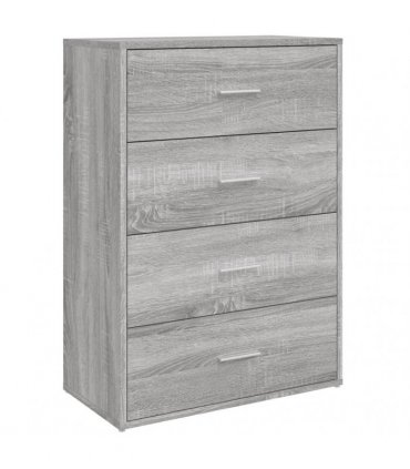 vidaXL Sideboards 2 pcs Grey Sonoma 60x31x84 cm Engineered Wood — V0671983088