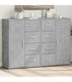 vidaXL Sideboards 2 pcs Concrete Grey 60x31x84 cm Engineered Wood — V0671983095